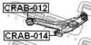 FEBEST CRAB-012 Control Arm-/Trailing Arm Bush